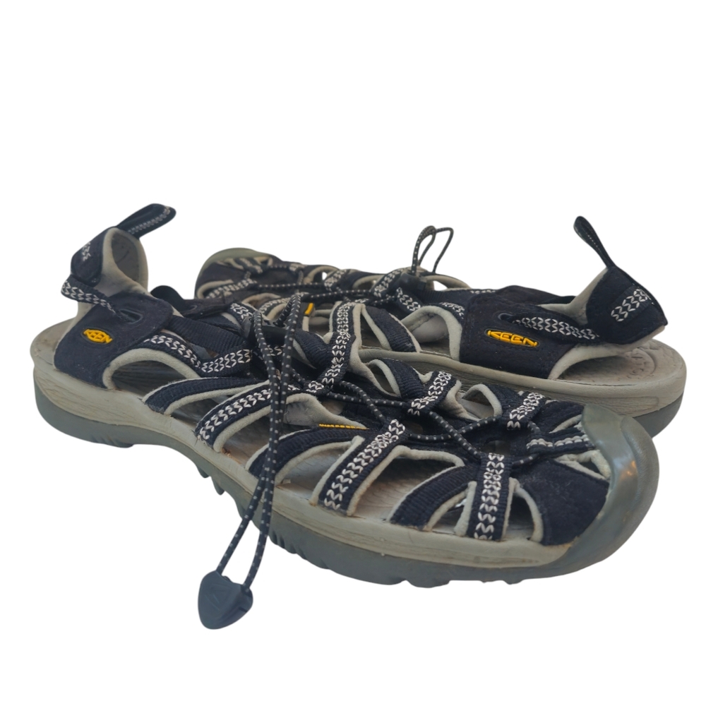 Keen Women's Whisper CNX Black/Magnet Sandals Sz 10 Swim WaterproofWater Sandals